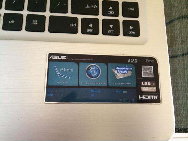 ASUS A46C Corei3, 500gb,vga 635m 2gb
