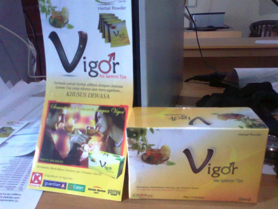 Vigor Ice Lemon Tea Herbal penambah Stamina HARGA PROMO MURAH !!!