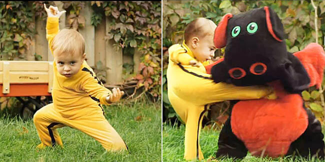 Bayi mungil ini bisa kungfu, dan melawan naga!