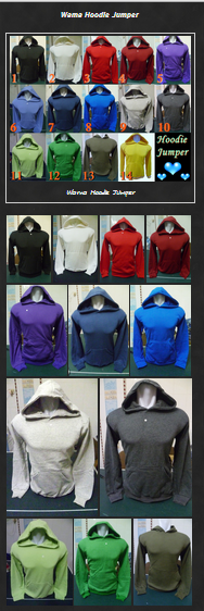 Jaket jumper Hoodie Polos distro berbagai pilihan warna bahan Cotton Fleece