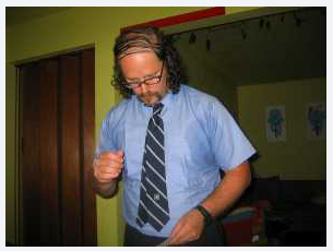 koleksi SISA SISA RAMBUT yang UNIK di kepala yang BOTAK karena RONTOK