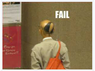 koleksi SISA SISA RAMBUT yang UNIK di kepala yang BOTAK karena RONTOK