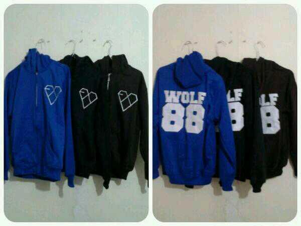 jaket hoodie EXO
