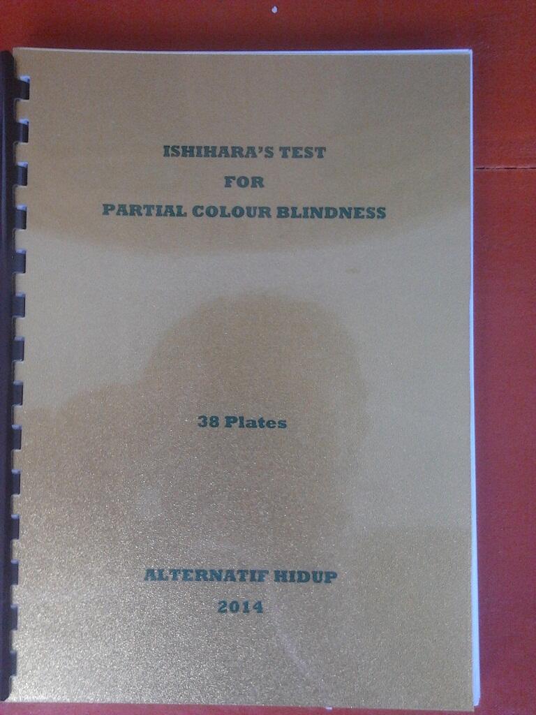 BUKU ISHIHARA / ISHIHARA TEST / BUKU BUTA WARNA / TERAPI BUTA WARNA PARSIAL / CB/BW