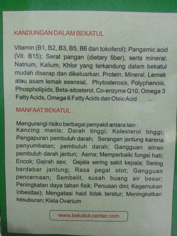 WTS Bekatul Organik Minuman Kesehatan Murah