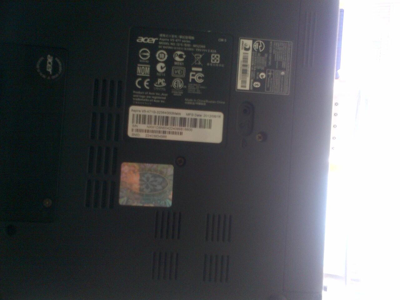 acer aspire V5-471 G