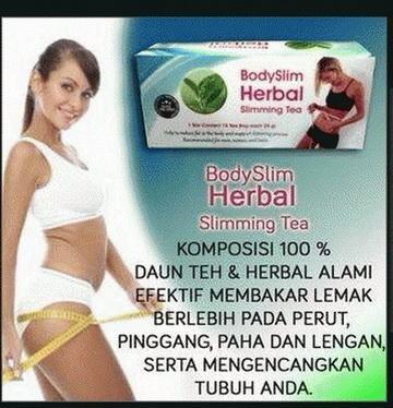 Body slim herbal capsule, teh, dan lotion pelangsing tubuh