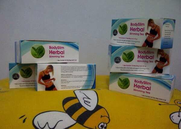Body slim herbal capsule, teh, dan lotion pelangsing tubuh