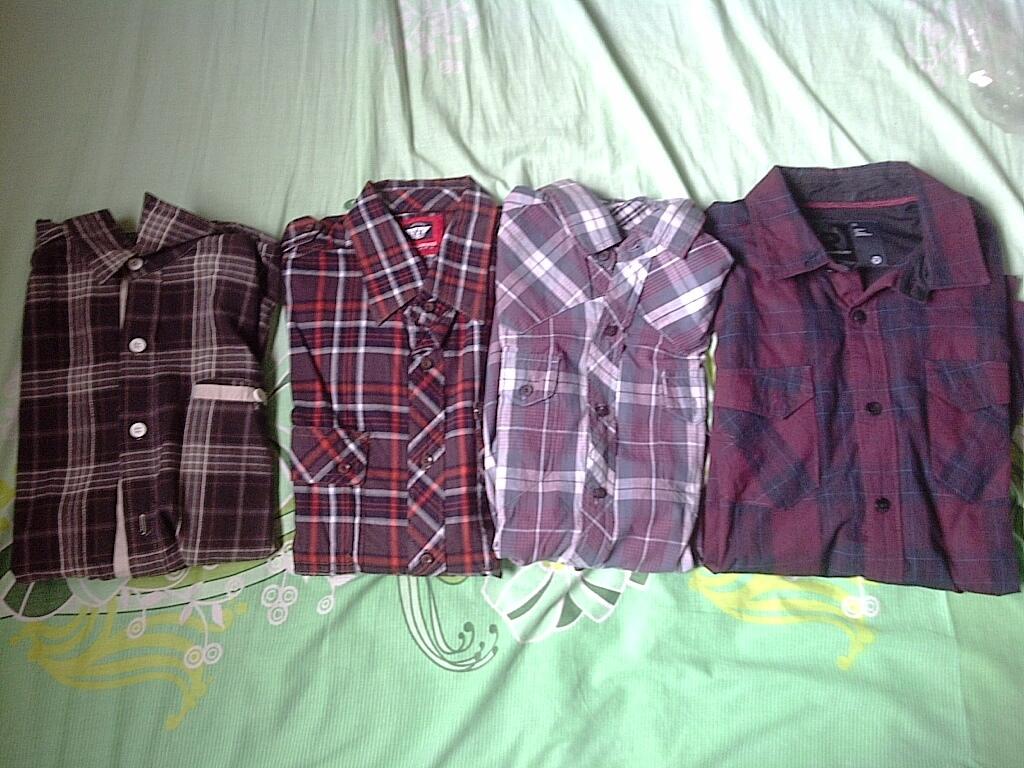 Garage Sale Kemeja Flanel merek Larusso Salt and Pepper Royalist iebe