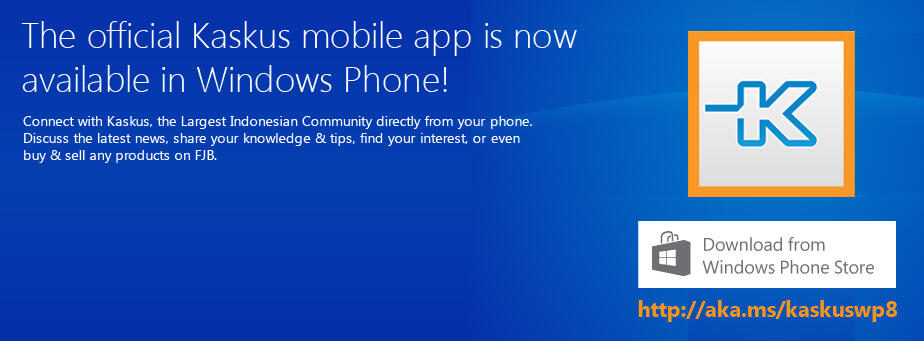 Download KASKUS App Sekarang di Windows Phone Agan-Agan!