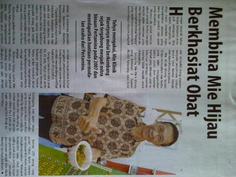 Mie Hijau Therapy.... aneh kan?? check it out!!