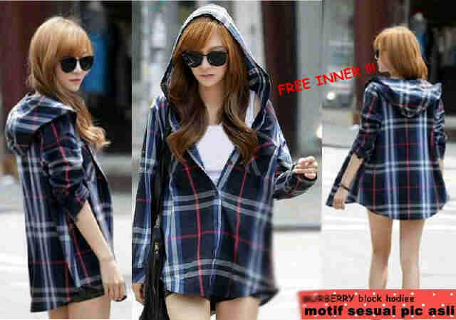 BLACK HOODIE+INNER Rp 67.000,-