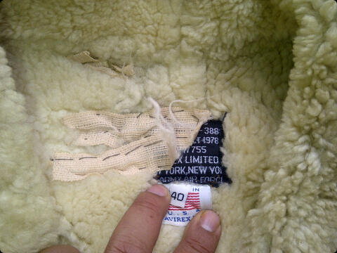 jaket bomber B3 size 40 avirex ltd made in usa kondisi 80%