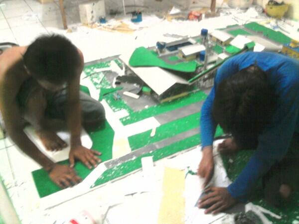 BIKIN MAKET/MINIATUR PABRIK DENGAN BAHAN SEADANYA