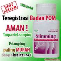 Slimming Capsule (aman ada BPOM,terbukti,tanpa efek samping negatif