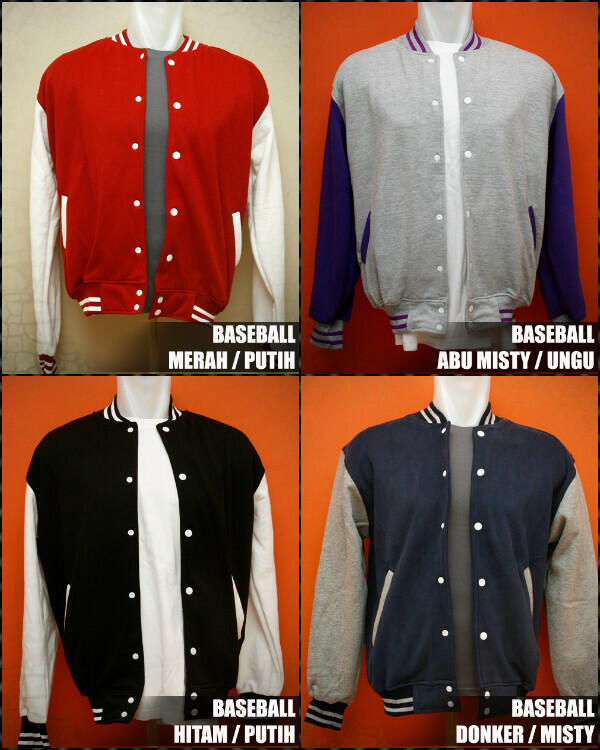 Dijual Jaket berbagai model : Baseball, Hoodie Jumper dan Zipeer, Sweater Polos!
