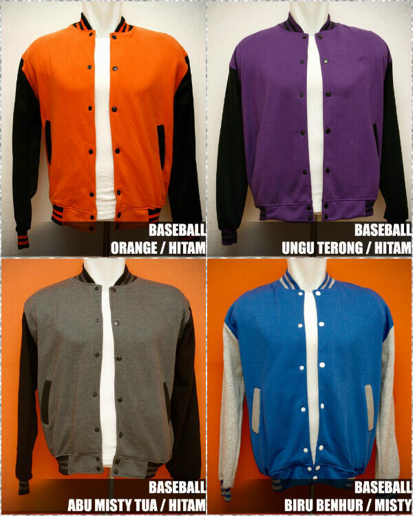 Dijual Jaket berbagai model : Baseball, Hoodie Jumper dan Zipeer, Sweater Polos!