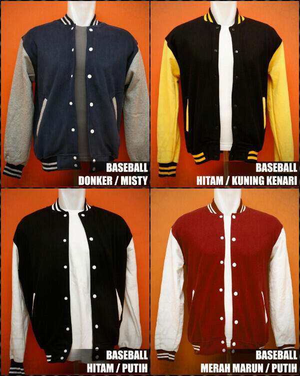 Dijual Jaket berbagai model : Baseball, Hoodie Jumper dan Zipeer, Sweater Polos!