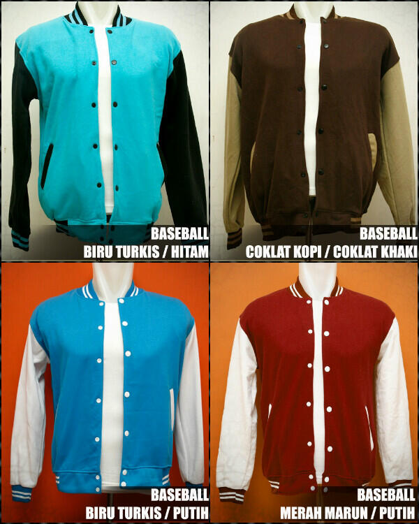 Dijual Jaket berbagai model : Baseball, Hoodie Jumper dan Zipeer, Sweater Polos!
