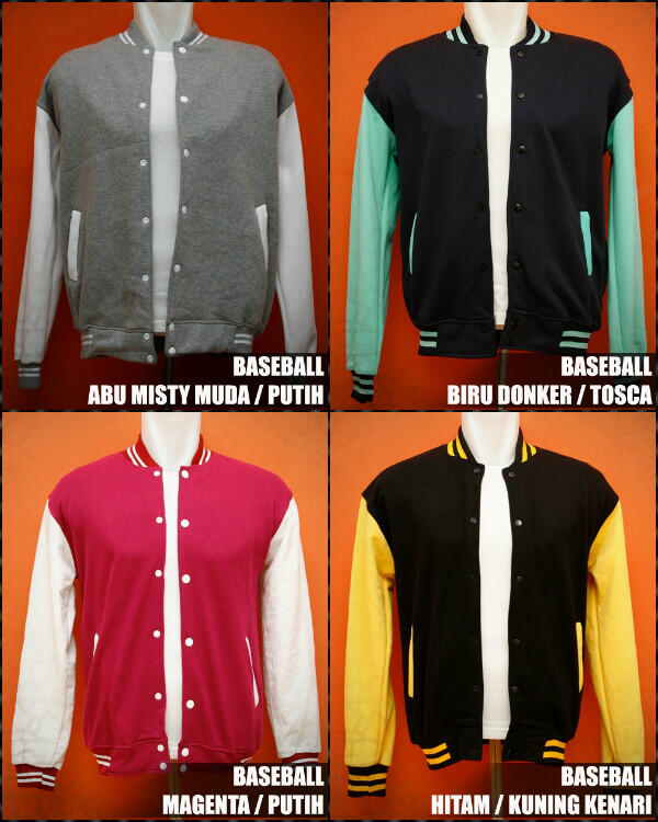 Dijual Jaket berbagai model : Baseball, Hoodie Jumper dan Zipeer, Sweater Polos!