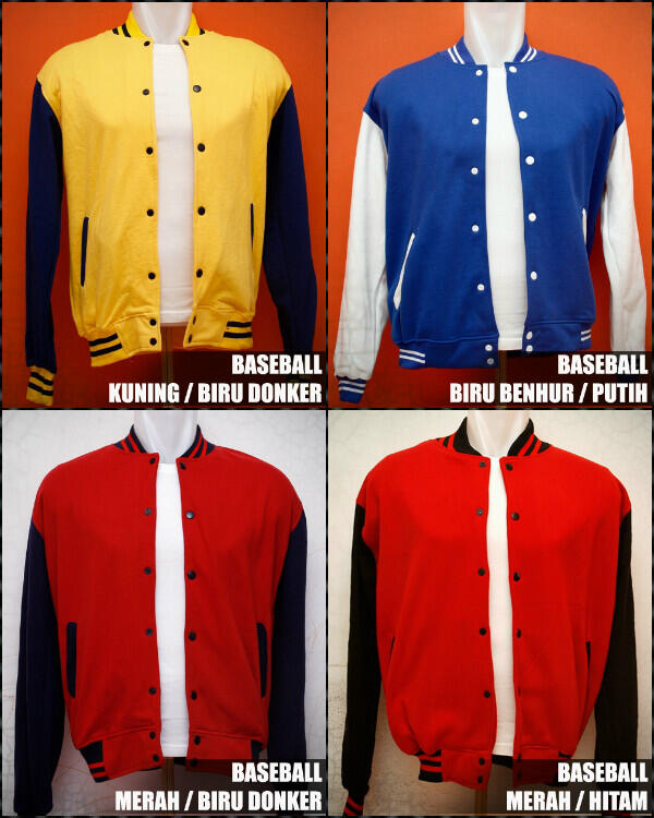 Dijual Jaket berbagai model : Baseball, Hoodie Jumper dan Zipeer, Sweater Polos!