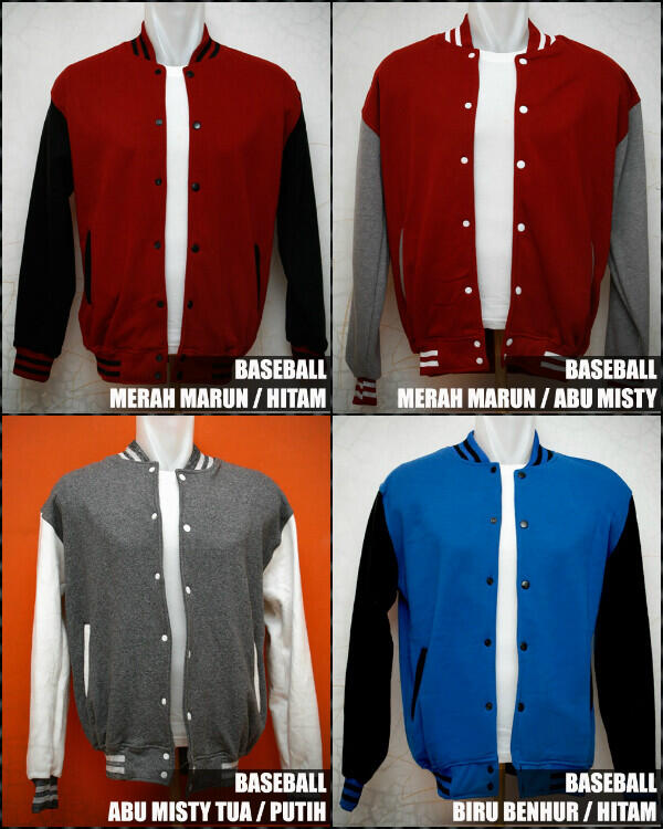 Dijual Jaket berbagai model : Baseball, Hoodie Jumper dan Zipeer, Sweater Polos!