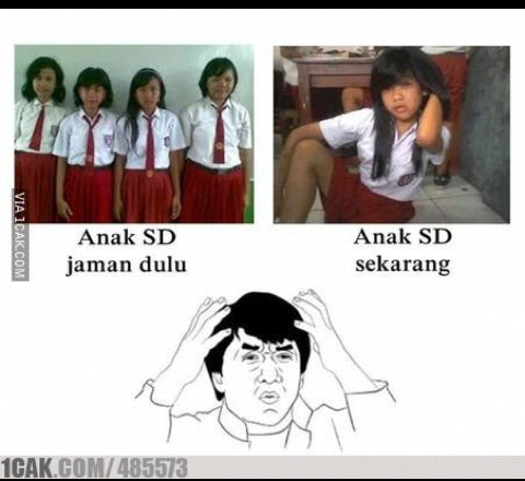 Perbedaan anak SD jaman dulu sama jaman sekarang