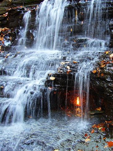 Aneh tapi Nyata, Api Abadi di Balik Air Terjun di Taman Nasional Chestnut Ridge