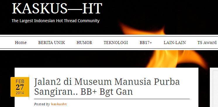 Jalan2 di Museum Manusia Purba Sangiran.. BB+ Bgt Gan