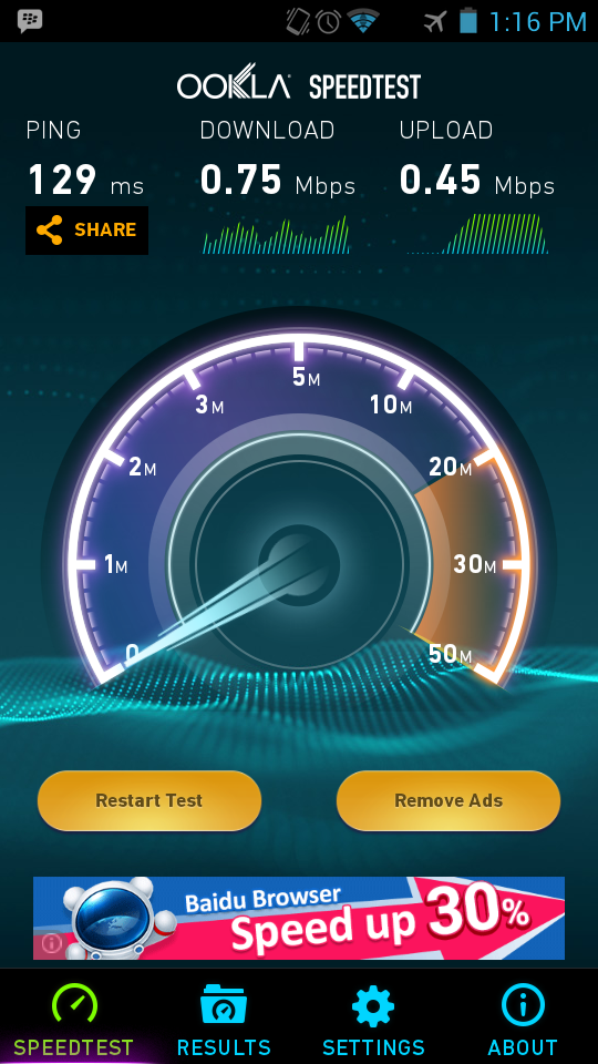 bolt 4g personal speed test update