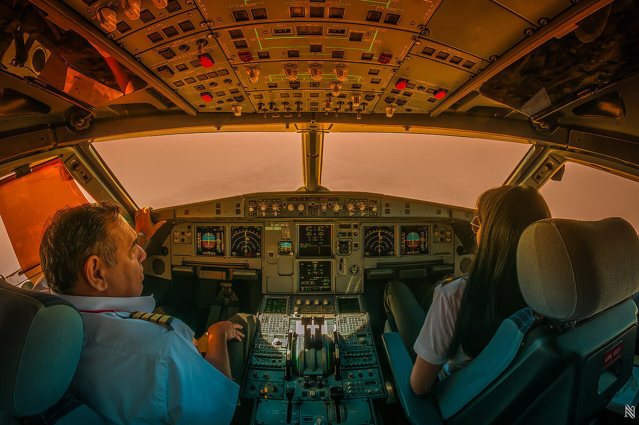 &#91; SHARE &#93; Photo-photo keren dari Ruang Kemudi Pesawat (Kantornya Pilot)