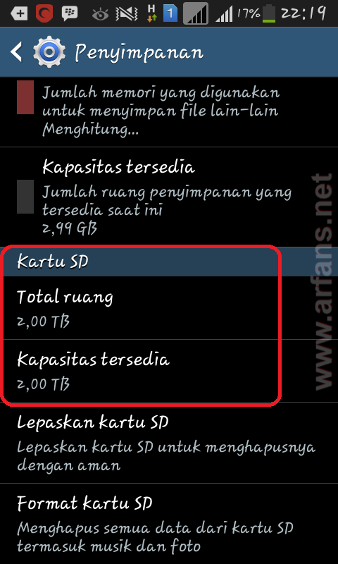 wow SDCARD dengan kapasitas 2 TeraByte