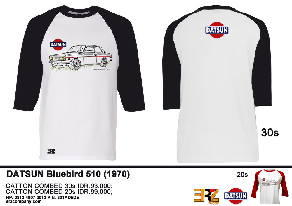 Jual Kaos DATSUN 510 dan FORD CORTINA