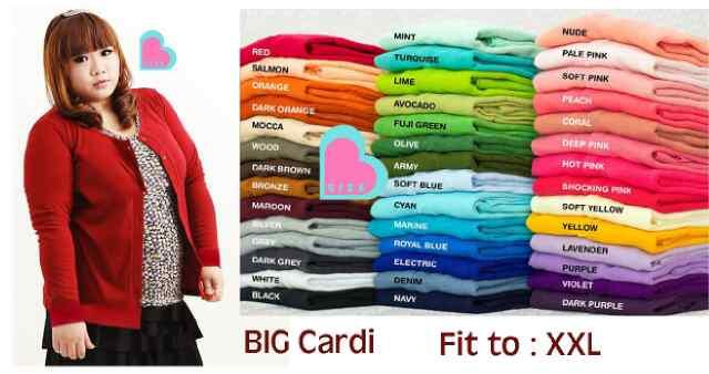 grosir baju murah, ukuran besar, grosir cardigan, baju import