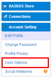 User Options