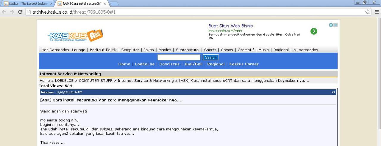 Ane Baru Lihat ada iklan Google Adsense di Kaskus