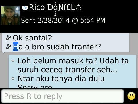 Surat terbuka (WANTED) : Rico Daniel Kanety (Surabaya) ex: WM & Surabaya Hotel School