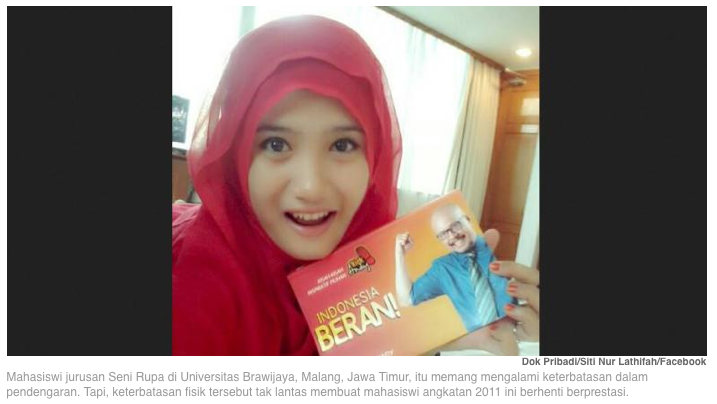 &#91;Inspiratif&#93; Lathifah, Penyandang Tunarungu Menjadi Model Cantik &amp; Peraih Beasiswa