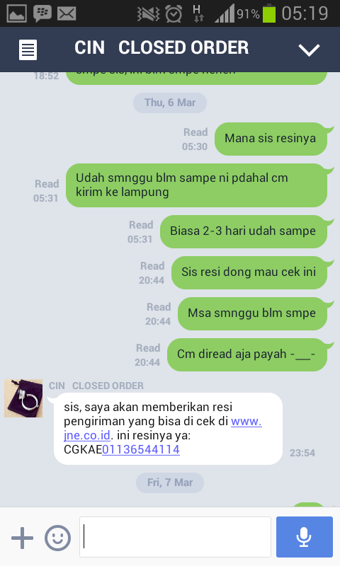 INSTAGRAM AIRLOOPGOODS SELLER BERMASALAH NOT RECOMMENDED SELLER