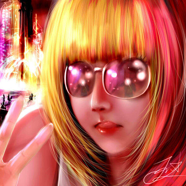 I DRAW GIRLS &lt;3 illustrasi semi realis digital painting