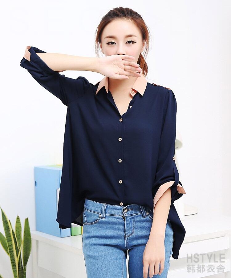 Blouse Import 12784 - blue Rp. 104.000
