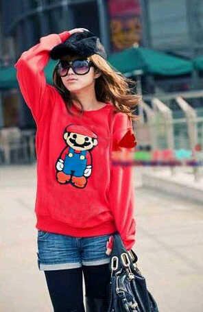Baju rajut mario bros