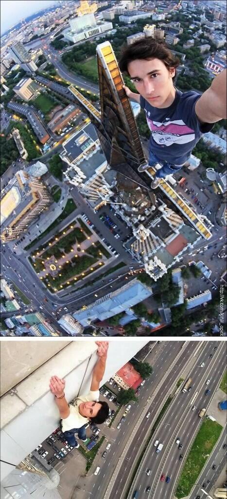 12 Foto Selfies ini Berada di Tingkatan yang Berbeda (Extreme) . .