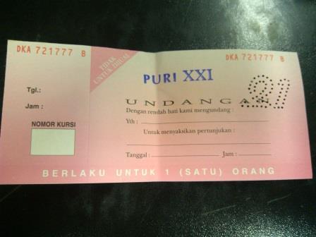 Terjual Jual Tiket Bioskop Xxi Puri Taman Anggrek Senayan City Dan Planet Hollywood