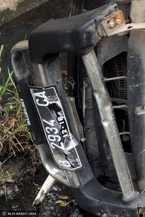 Breaking News! Suzuki Escudo &quot;ditching&quot; di Gorong-gorong Banjar Wijaya