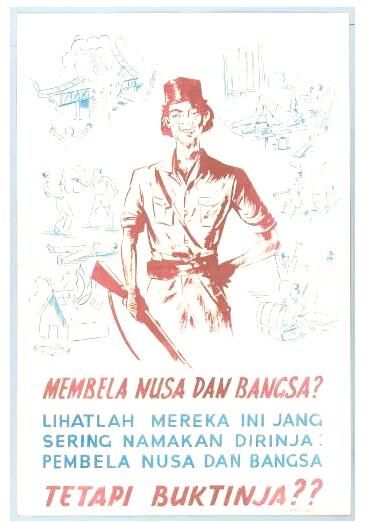 Poster atau pamflet di Indonesia tempo doeloe (sebelum &amp; sesudah kemerdekaan)