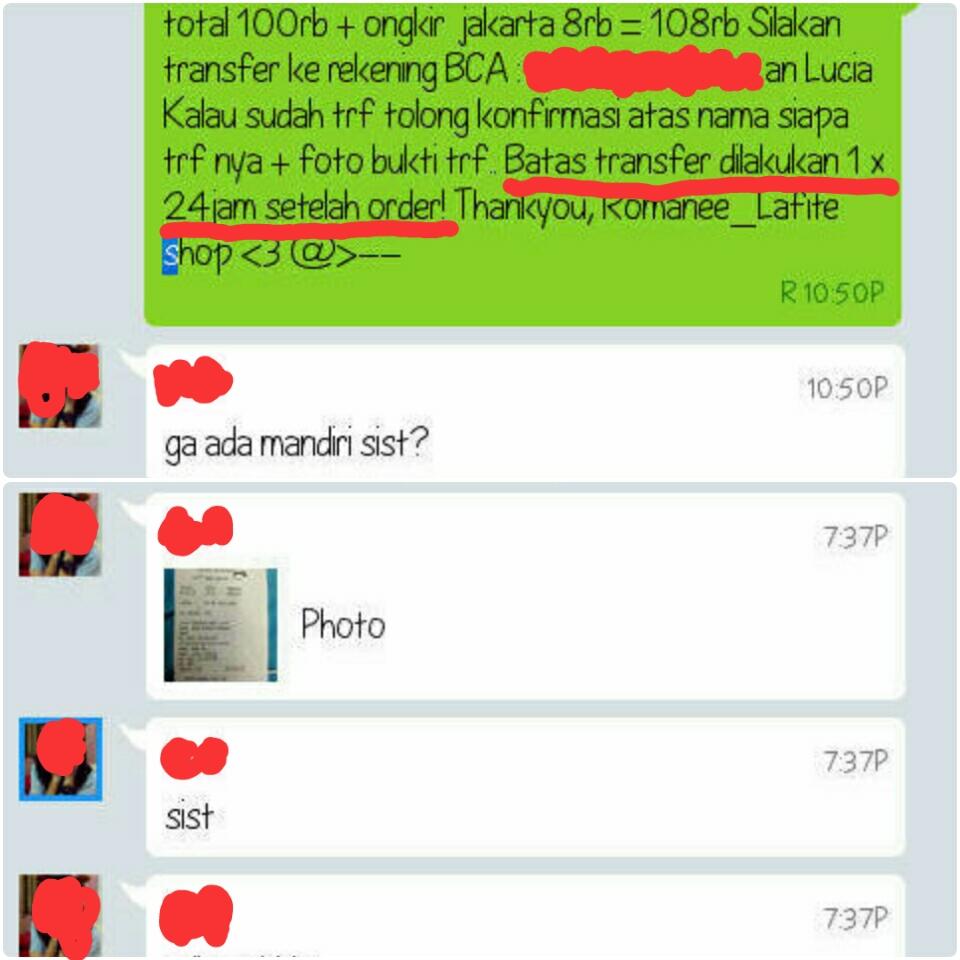 BLACKLIST CUSTOMER !!!