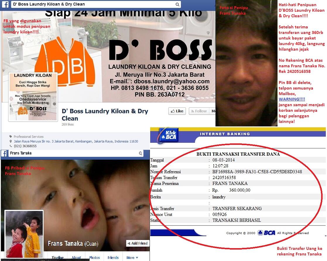 Penipuan D' BOSS Laundry Kiloan &amp; Dry Clean &#91; DBOSS Laundry &#93;