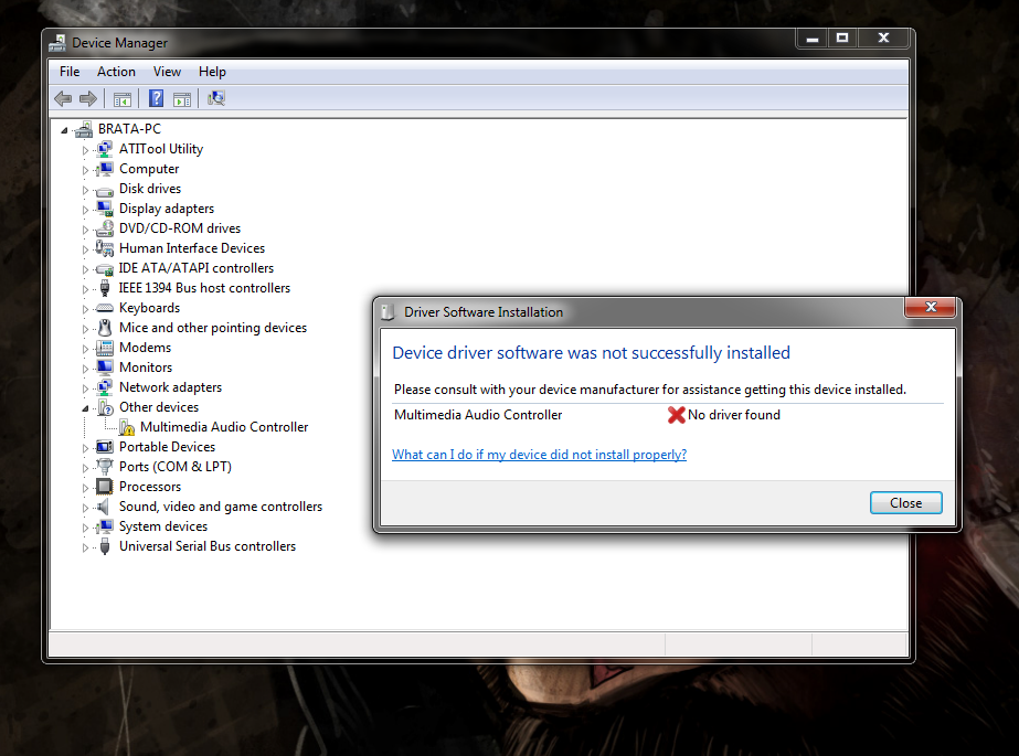 HELP. Sound Card Creative SB 0460 tidak bisa instal win 7