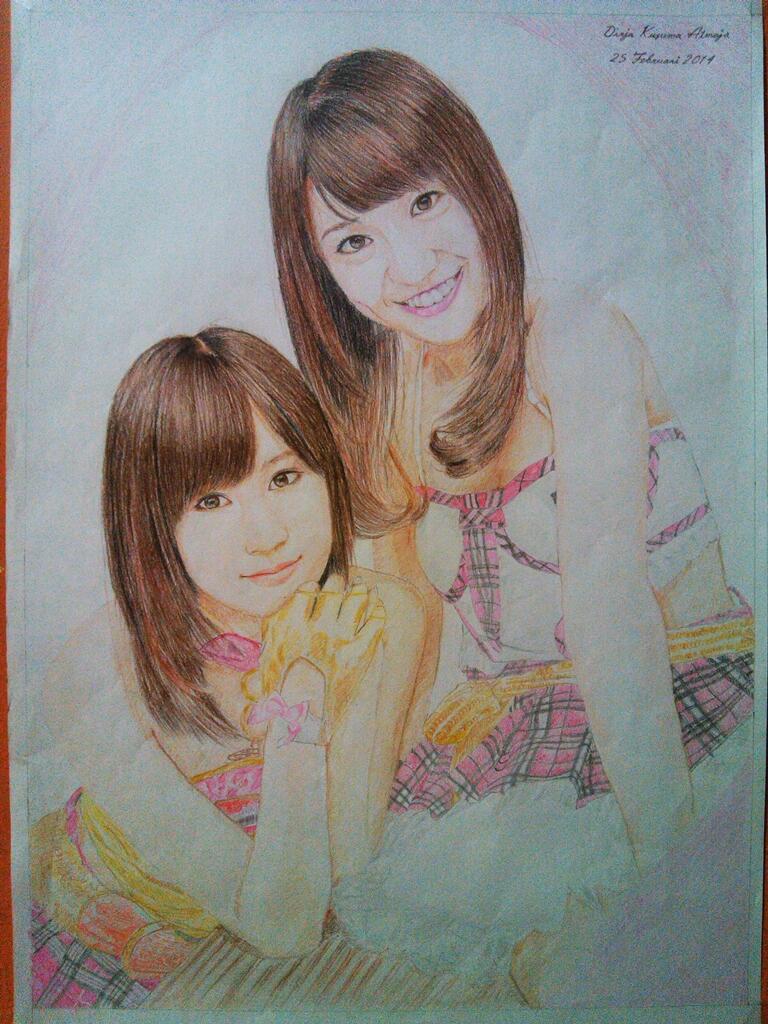 ngegambar sambil menghayal karena obyeknya :v akb48 